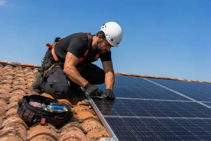 Maintenance et monitoring de panneaux solaires à Lanvaudan
