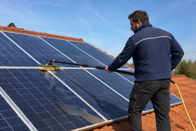 Nettoyage et entretien de panneaux solaires à Lanvaudan