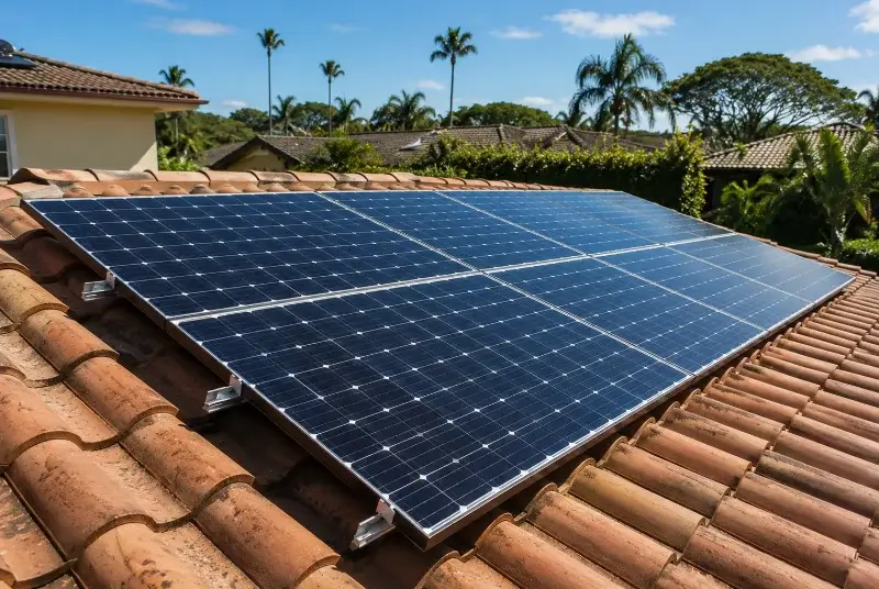 Installation de panneaux solaires à Lanvaudan